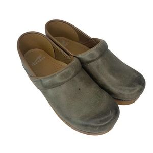 Dansko Professional Clog Stone Distressed Women's 38 EUR / 7.5-8 US Leather Mule